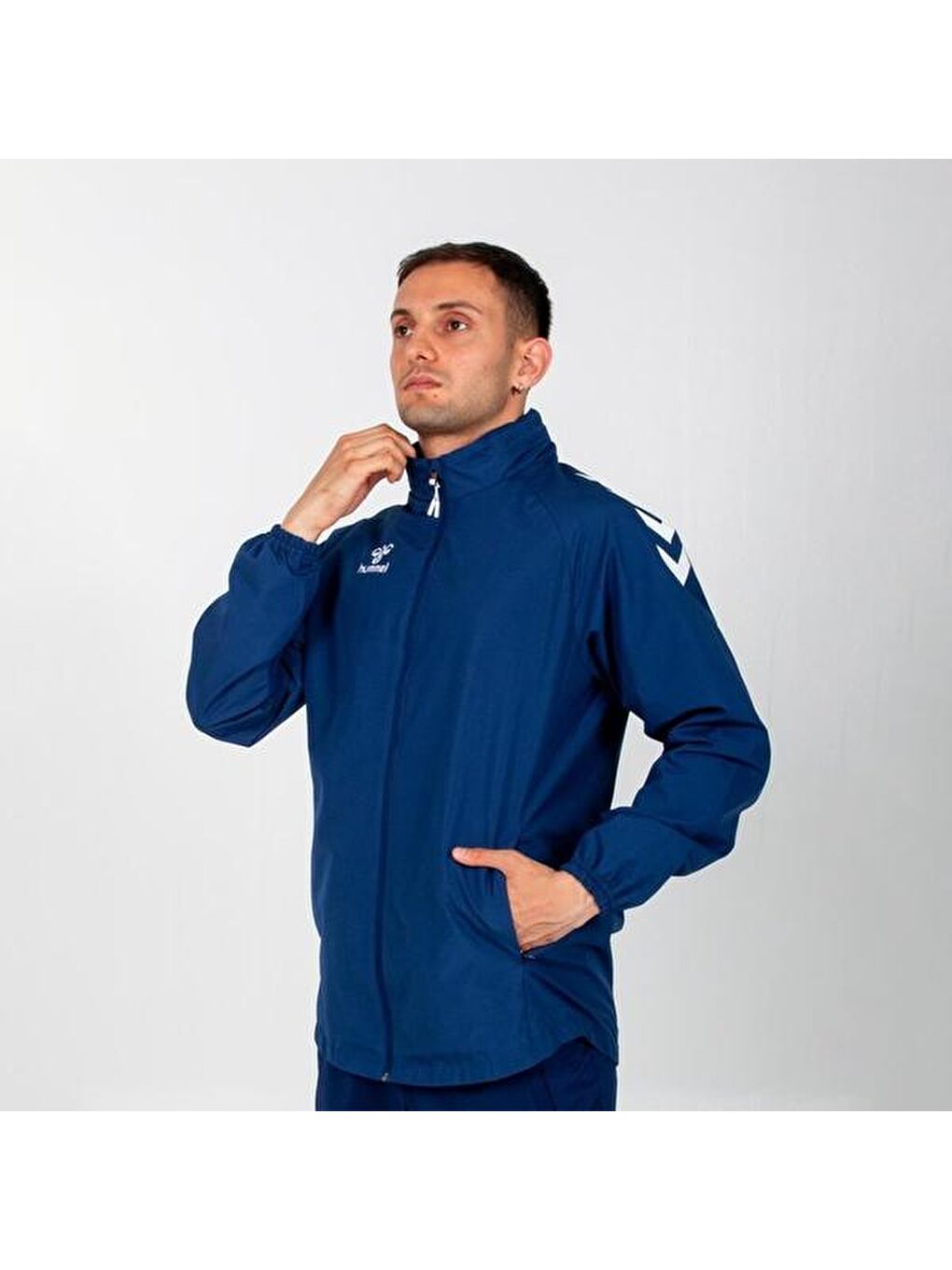 Line Erkek Lacivert Dik Yaka Fermuarlı Sweatshirt-3