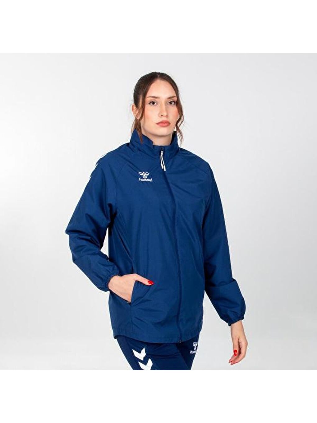 Line Erkek Lacivert Dik Yaka Fermuarlı Sweatshirt-4