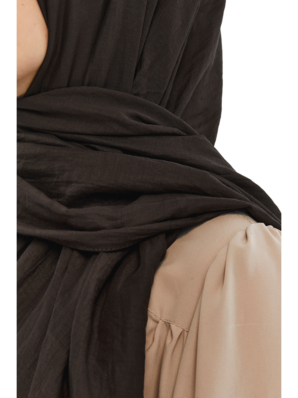 Kahverengi Pamuk Soft Şal-1