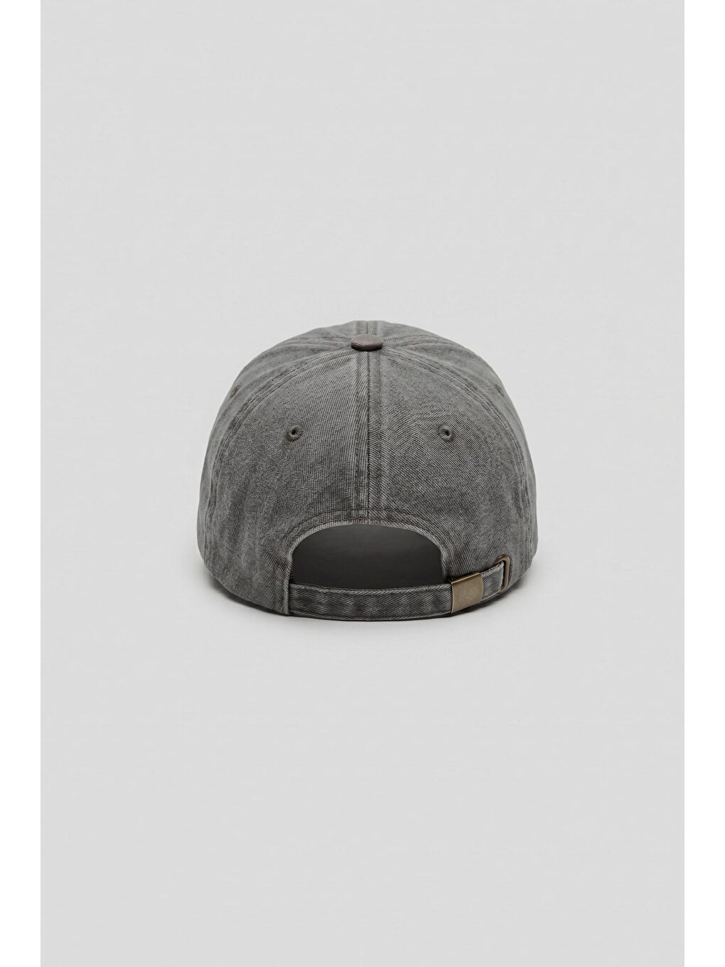 Erkek Patch Nakışlı Yıkamalı Beyzbol Şapka Gri-2