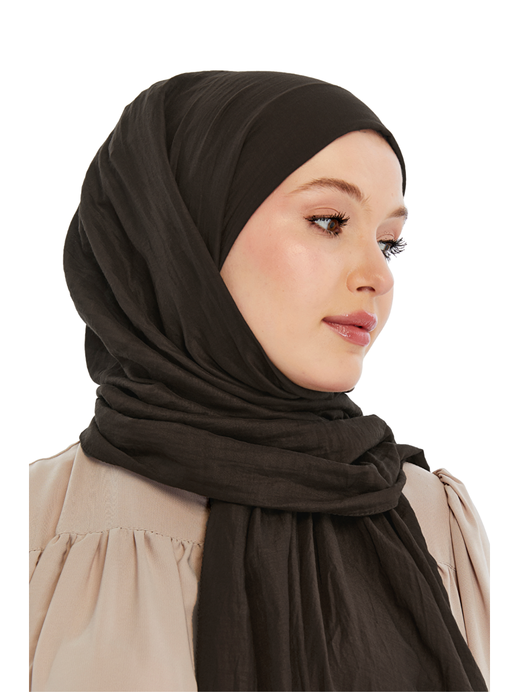 Kahverengi Pamuk Soft Şal-2