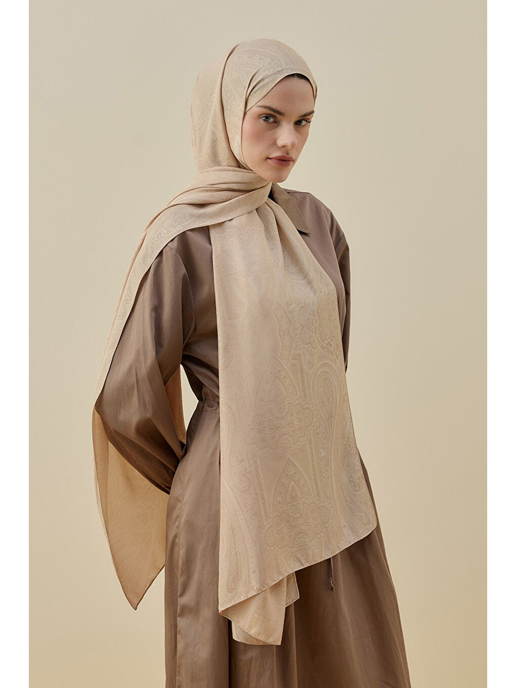 İconic kadın Şal 2605 Bej