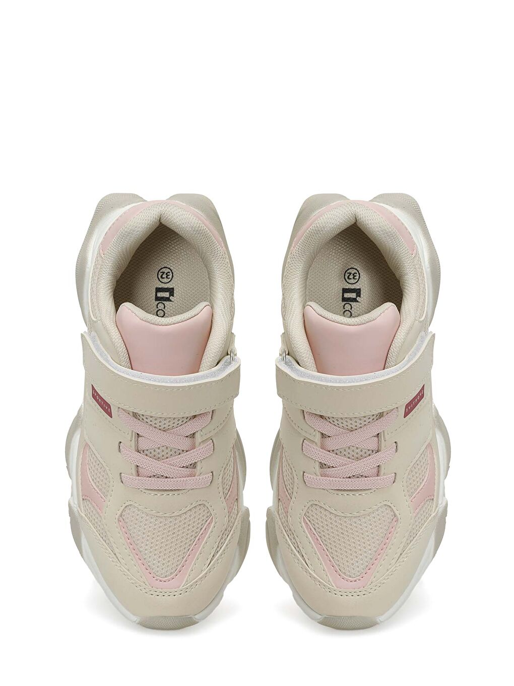 Pembe HANES F 6FX Ekru Kız Çocuk Spor Ayakkabı-3