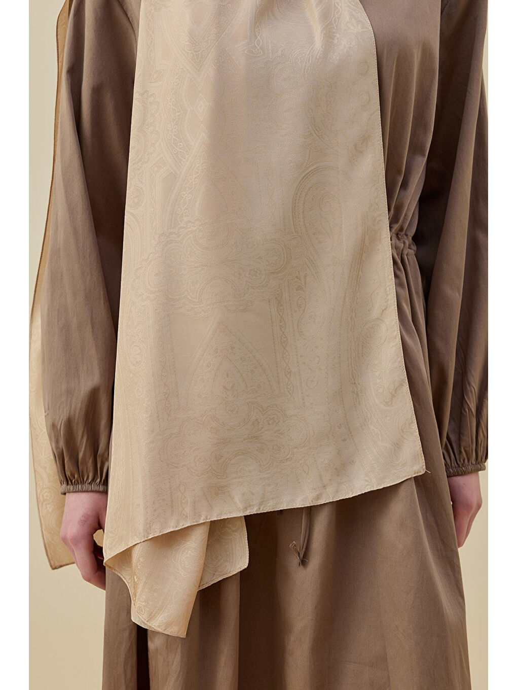 İconic kadın Şal 2605 Bej-1