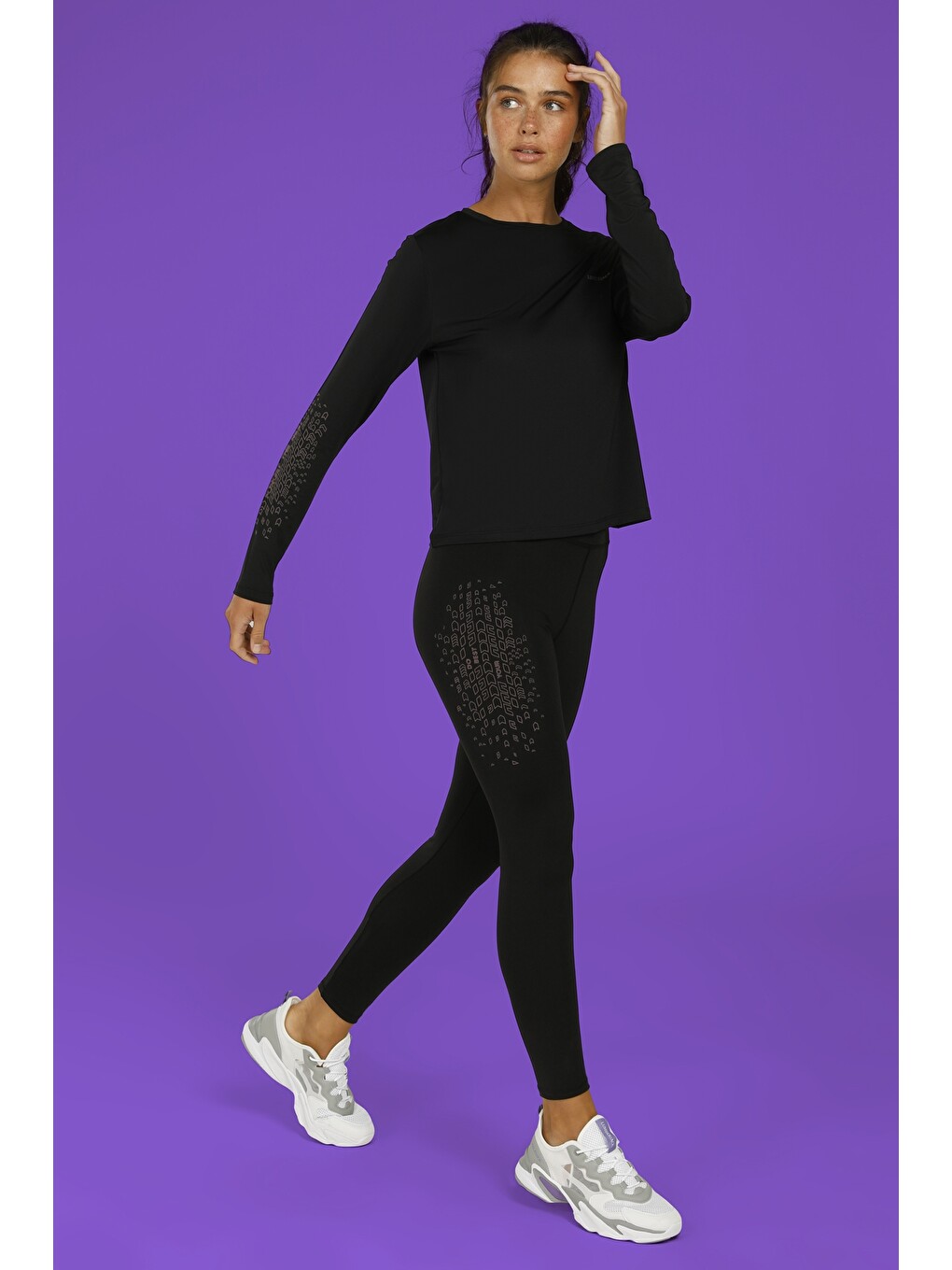 Ct210 Lena Trendy Leggıng Siyah Kadın Tayt-1