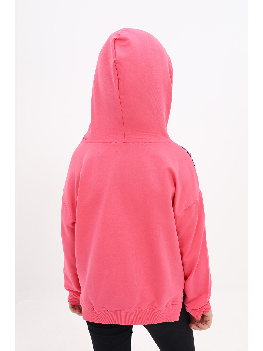 Fuşya Kız Çocuk Nakışlı Sweatshirt-3