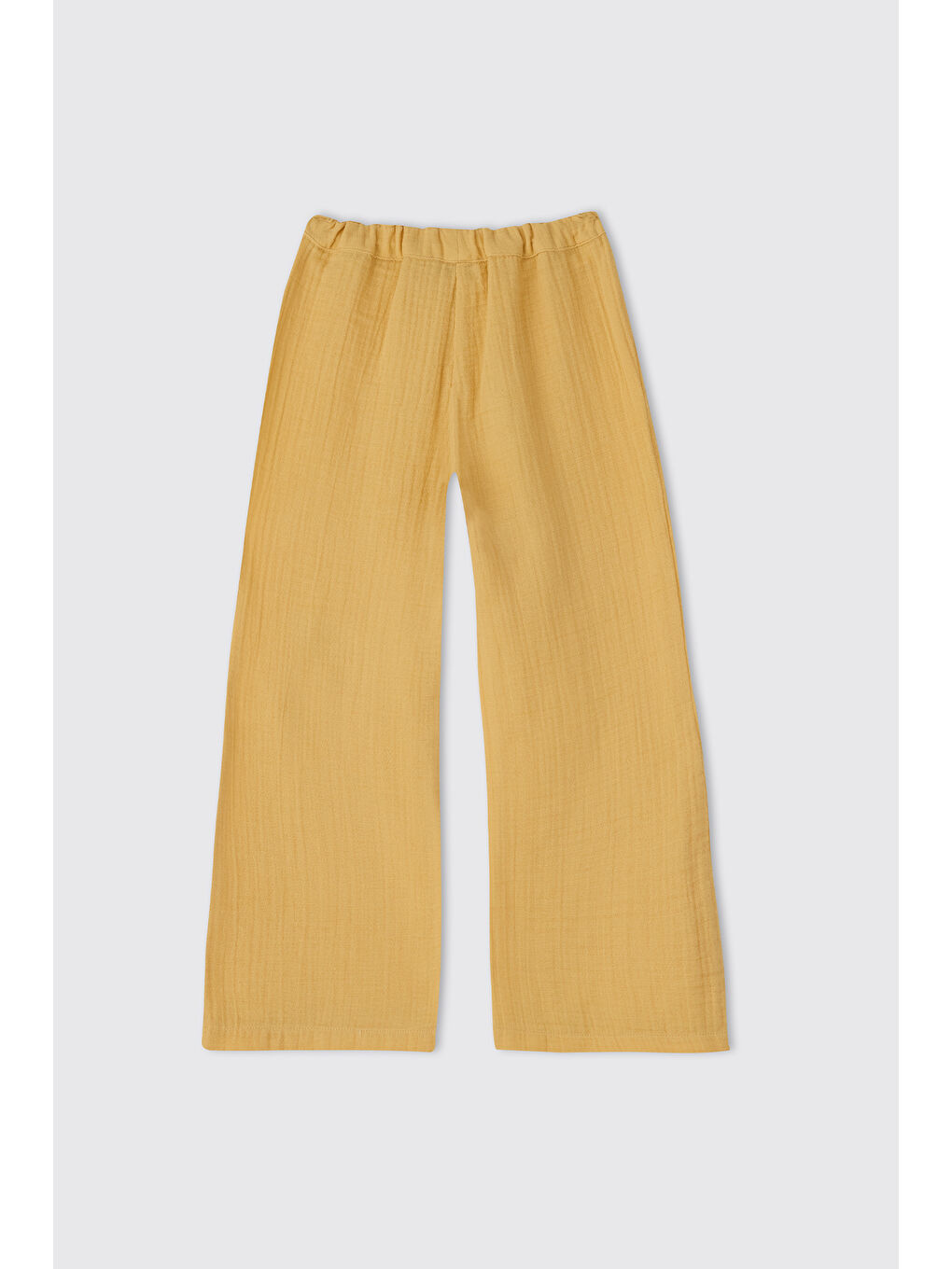 Kız Çocuk Sarı Müslin Pantolon-1