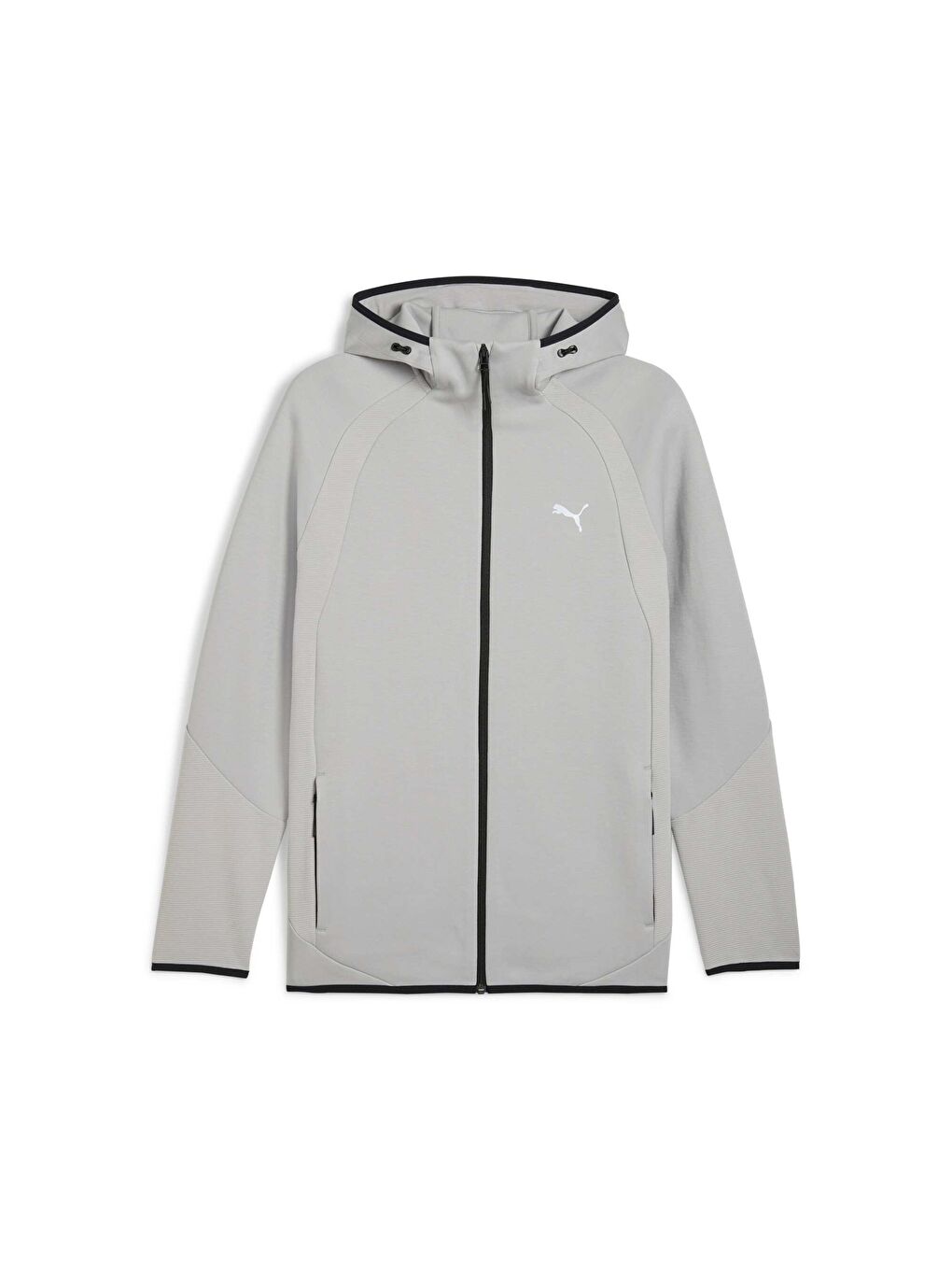 Gri EVOSTRIPE Erkek Kapüşonlu SWEATSHIRT