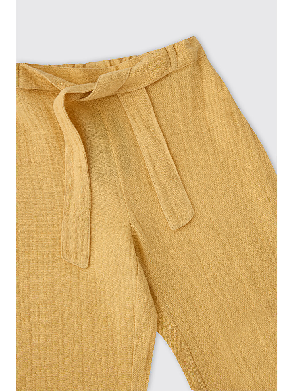 Kız Çocuk Sarı Müslin Pantolon-2
