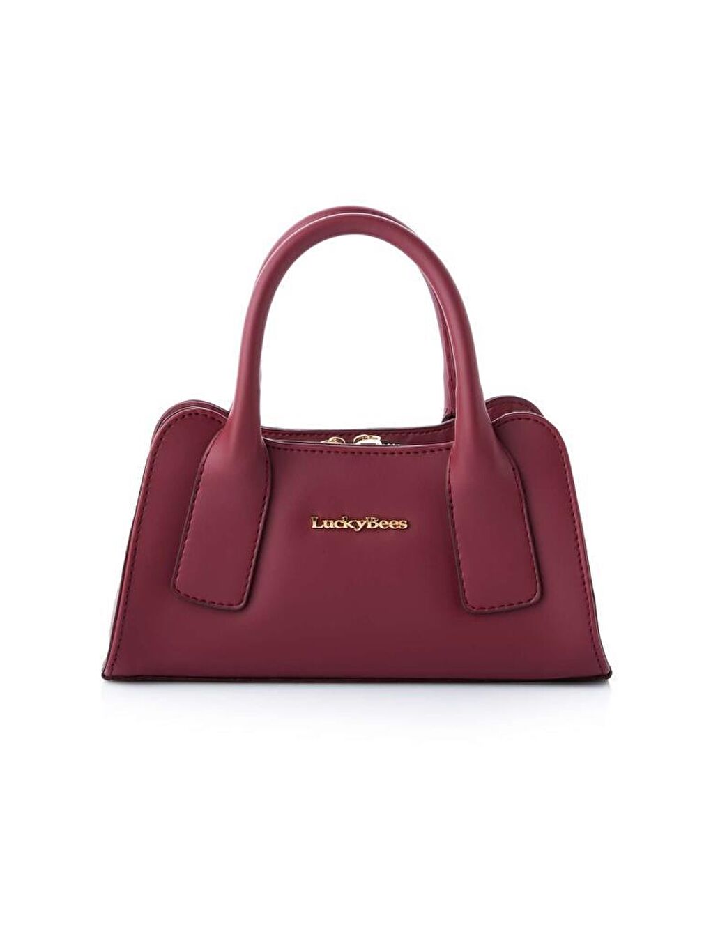 Bordo Lana El ve Omuz Çantası