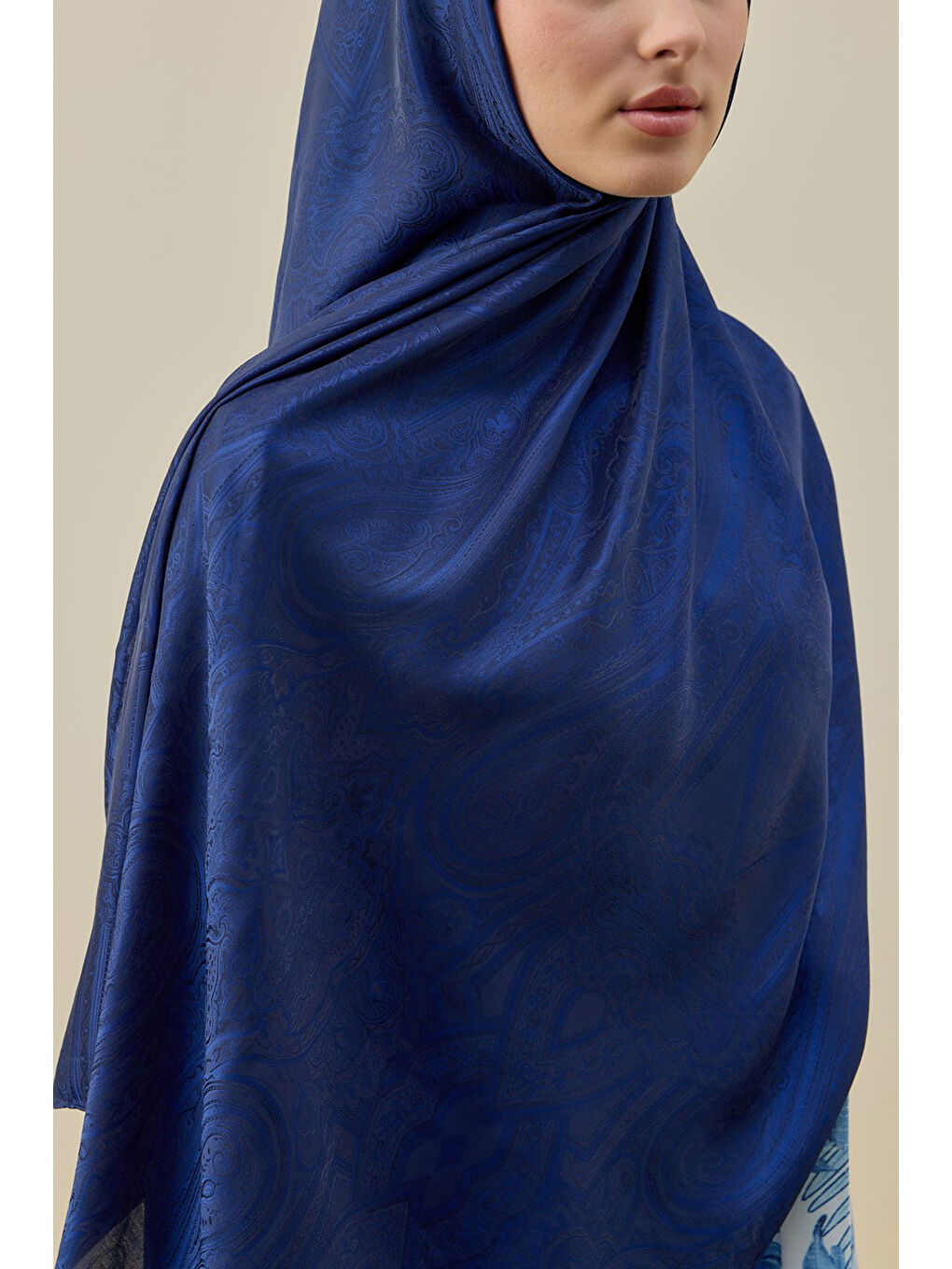 İconic kadın Şal 2605 Lacivert-1