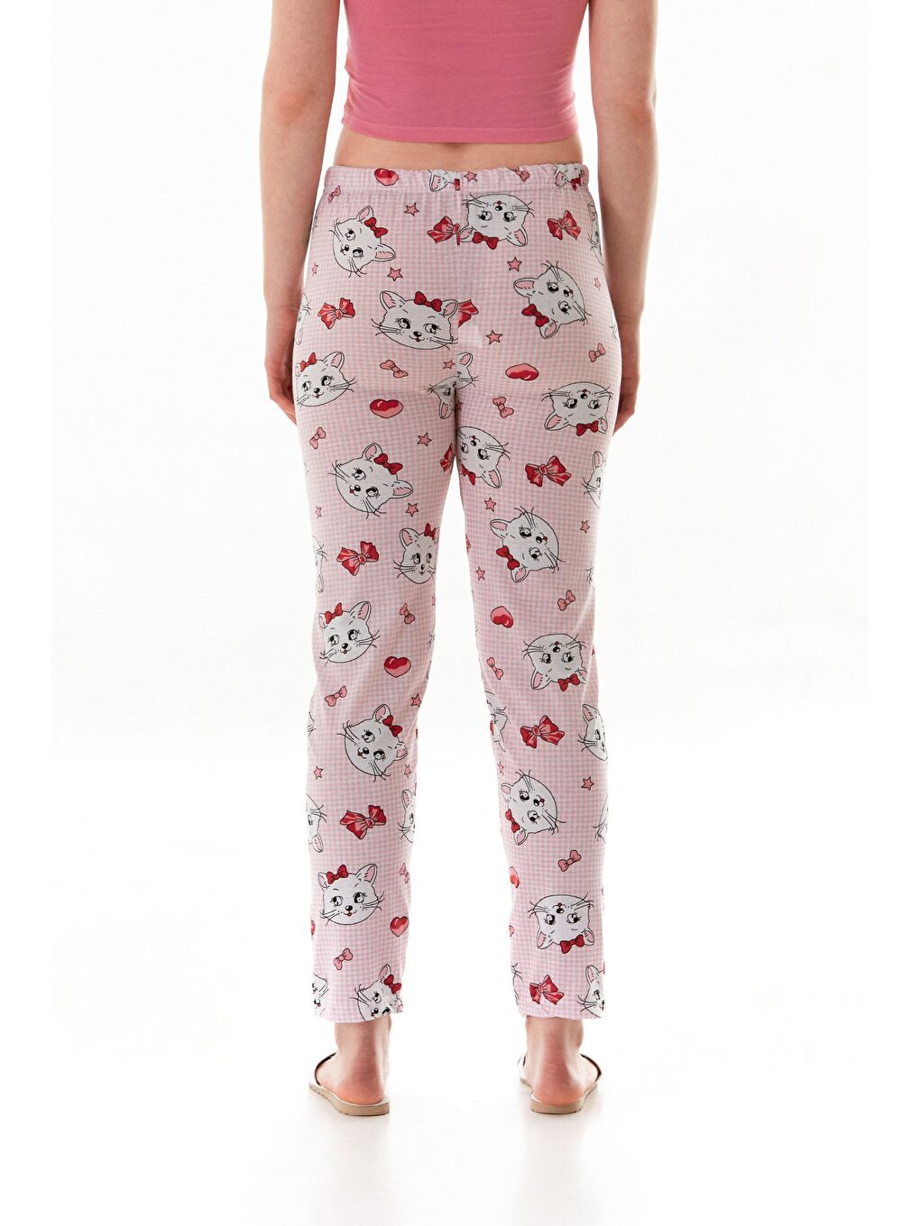 Pembe Limon Baskılı Pijama Altı-2