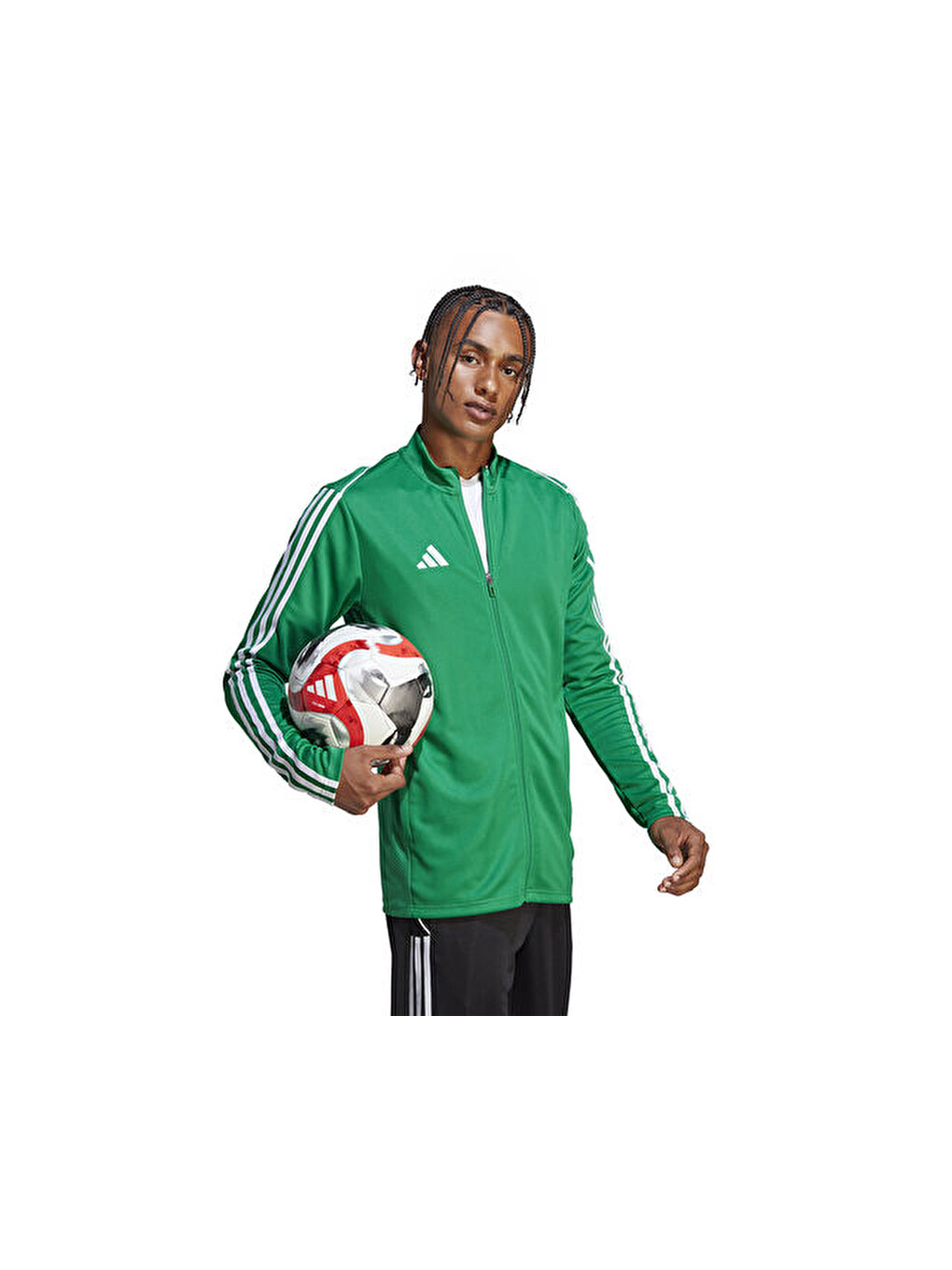 Tiro23 L Tr Jkt Erkek Futbol Antrenman Ceketi Ic7875 Yeşil-3