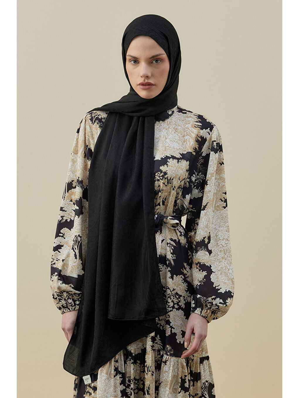 İconic kadın Şal 2605 Siyah-2