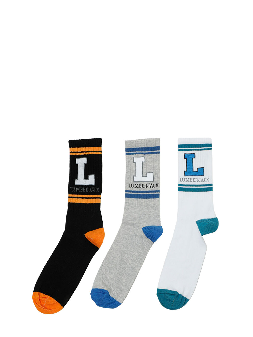 Lumberjack Gri ML LIFE 3LU 34US1 5FX GRI MULTI Erkek Çorap