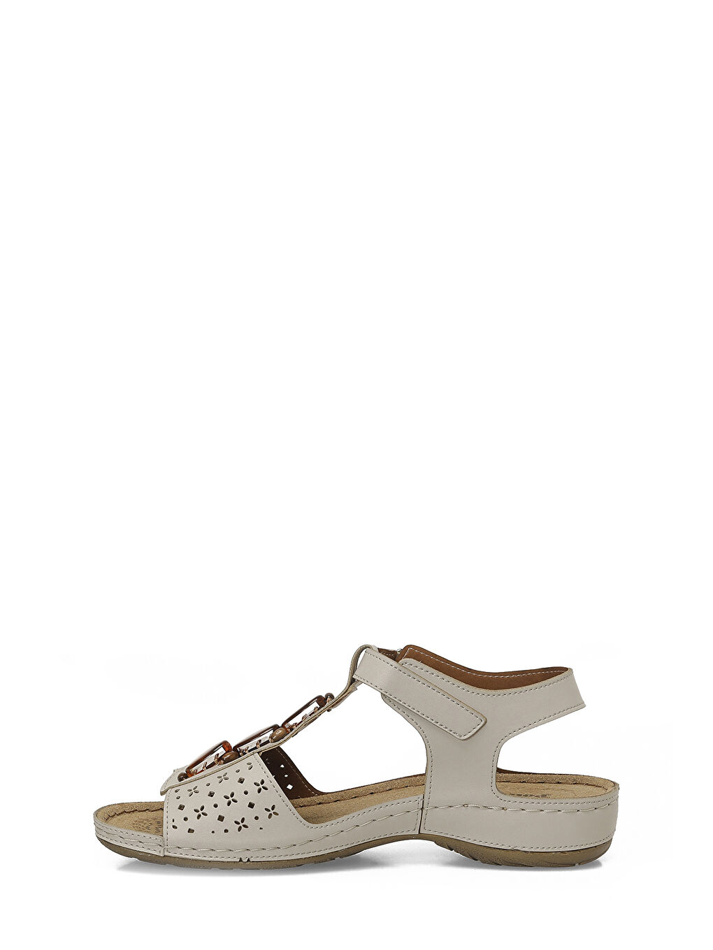 167231.Z Bej Kadın Düz Sandalet-2