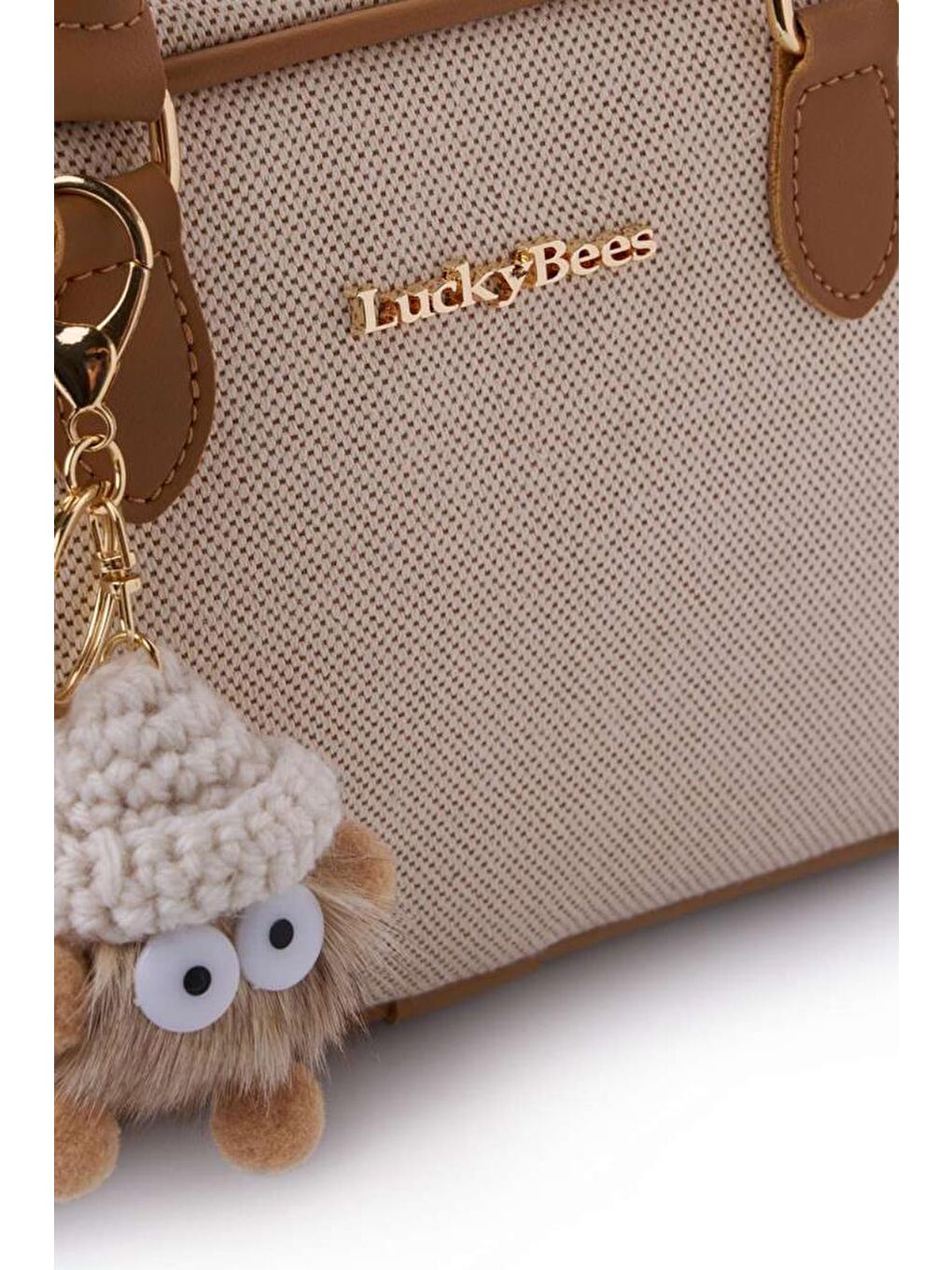 Kahverengi Rosa Kanvas El ve Omuz Çantası-7