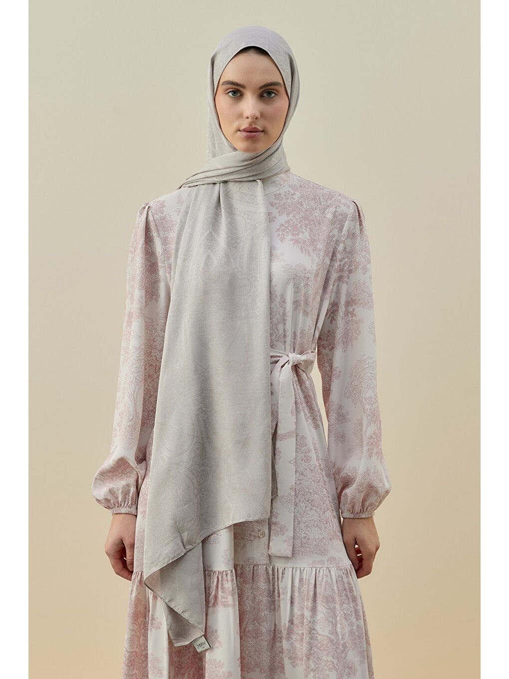 Bej İconic kadın Şal 2605 Taş-2