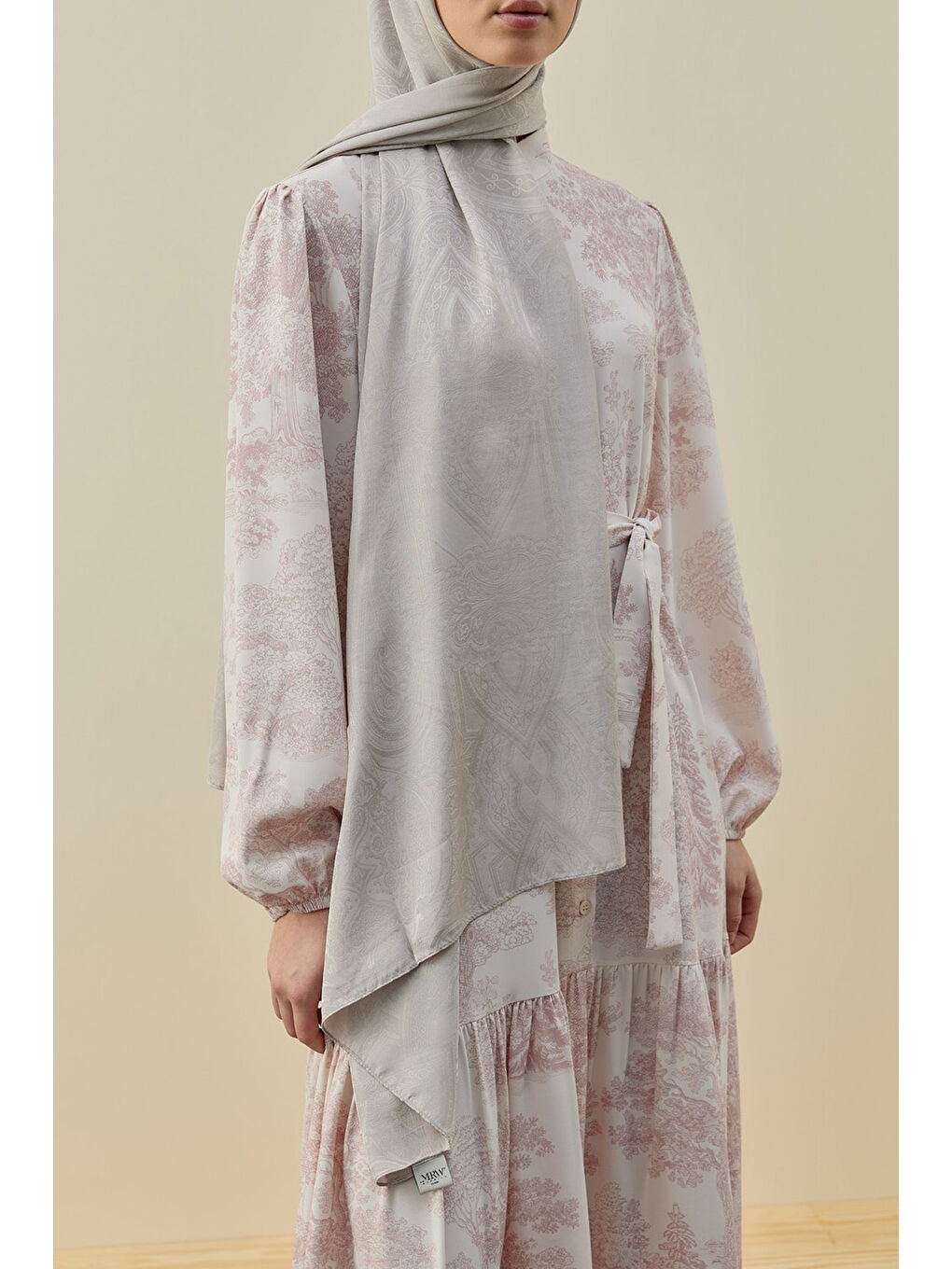 Bej İconic kadın Şal 2605 Taş-3