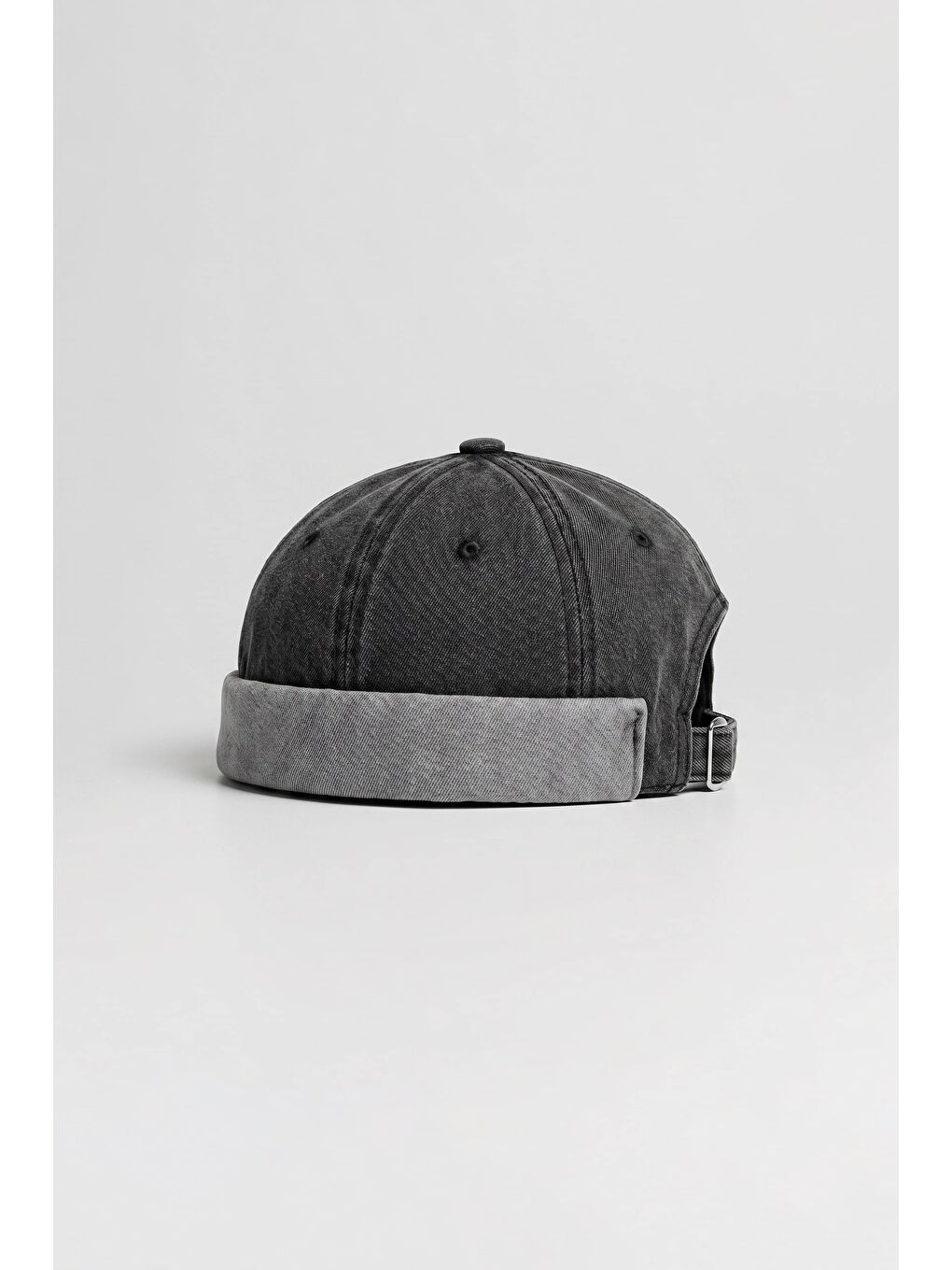 Erkek Vintage Retro Yıkamalı Docker Şapka Antrasit-1