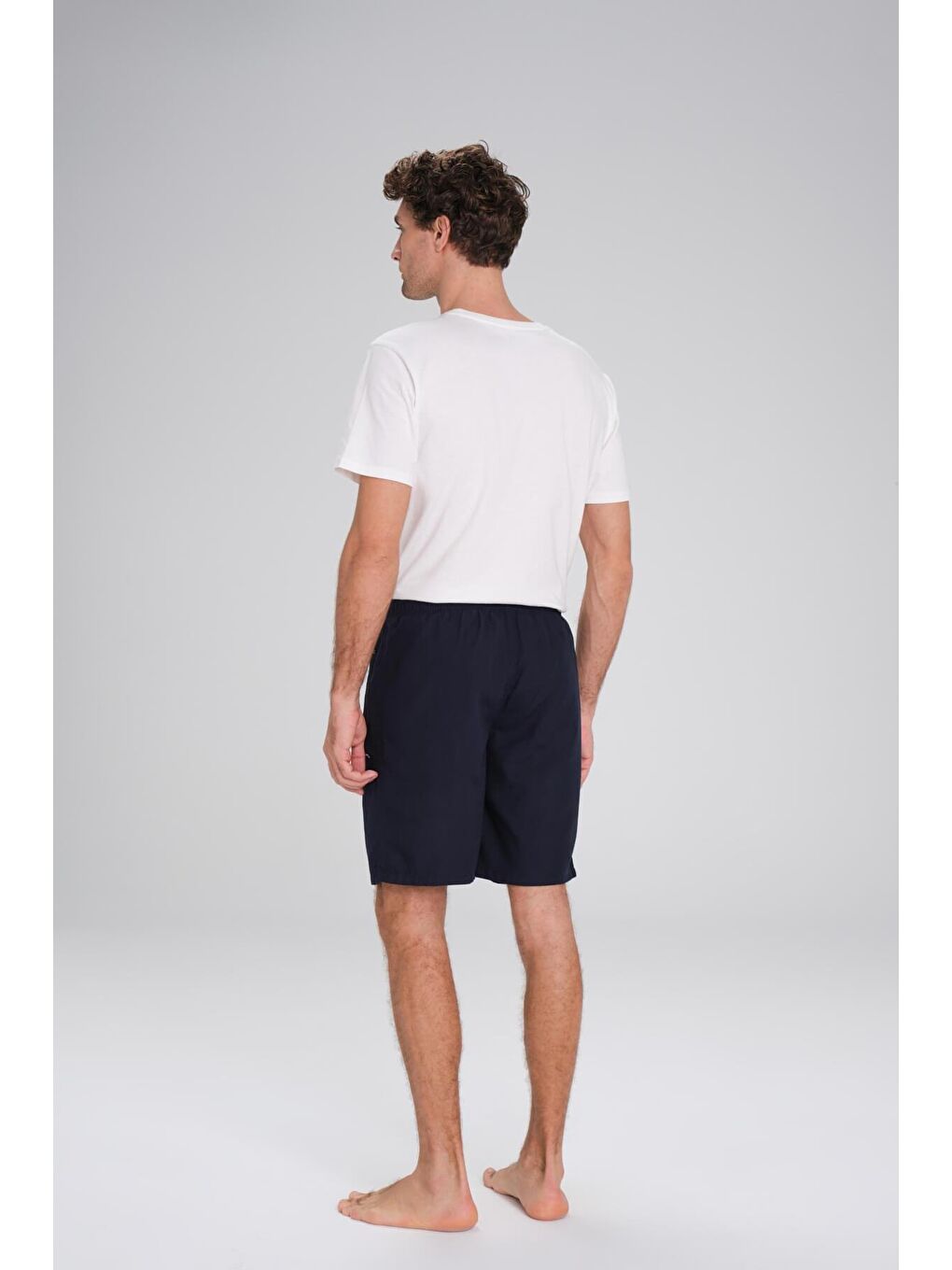 Lacivert Kısa Erkek Havuz Ve Deniz Şortu 2427-3