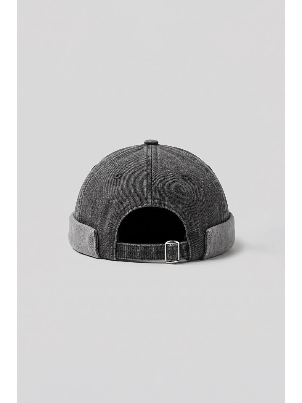 Erkek Vintage Retro Yıkamalı Docker Şapka Antrasit-2