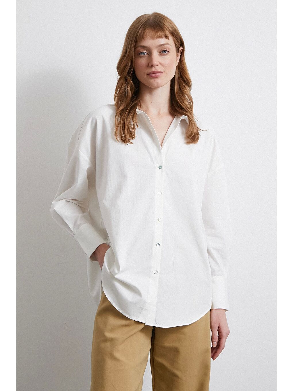 Klasik Gömlek Beyaz-3