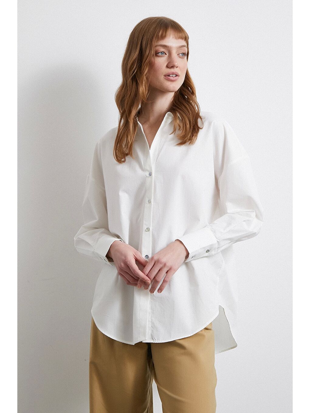 Klasik Gömlek Beyaz-5