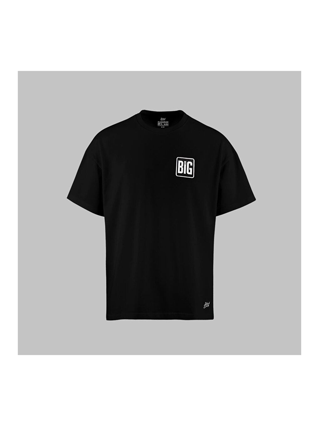 Big Think Logolu Oversize M-L B-Shirt Siyah-1
