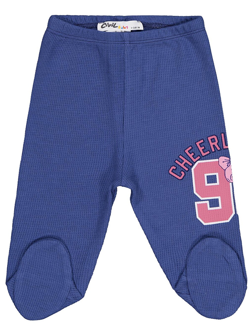 İndigo Baby 96 Baskılı 1-9 Ay Tek Alt Bebe - Mavi