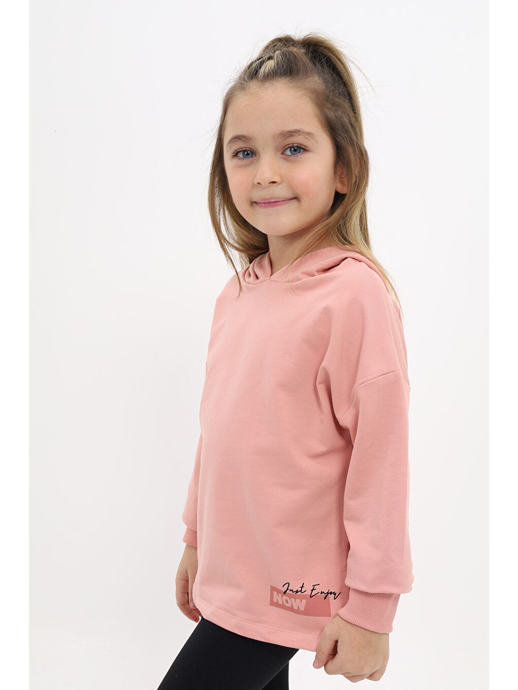 Mercan Kız Çocuk Baskılı Sweatshirt-1