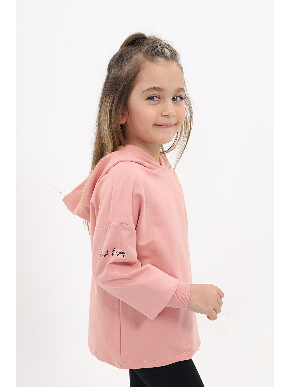 Mercan Kız Çocuk Baskılı Sweatshirt-2