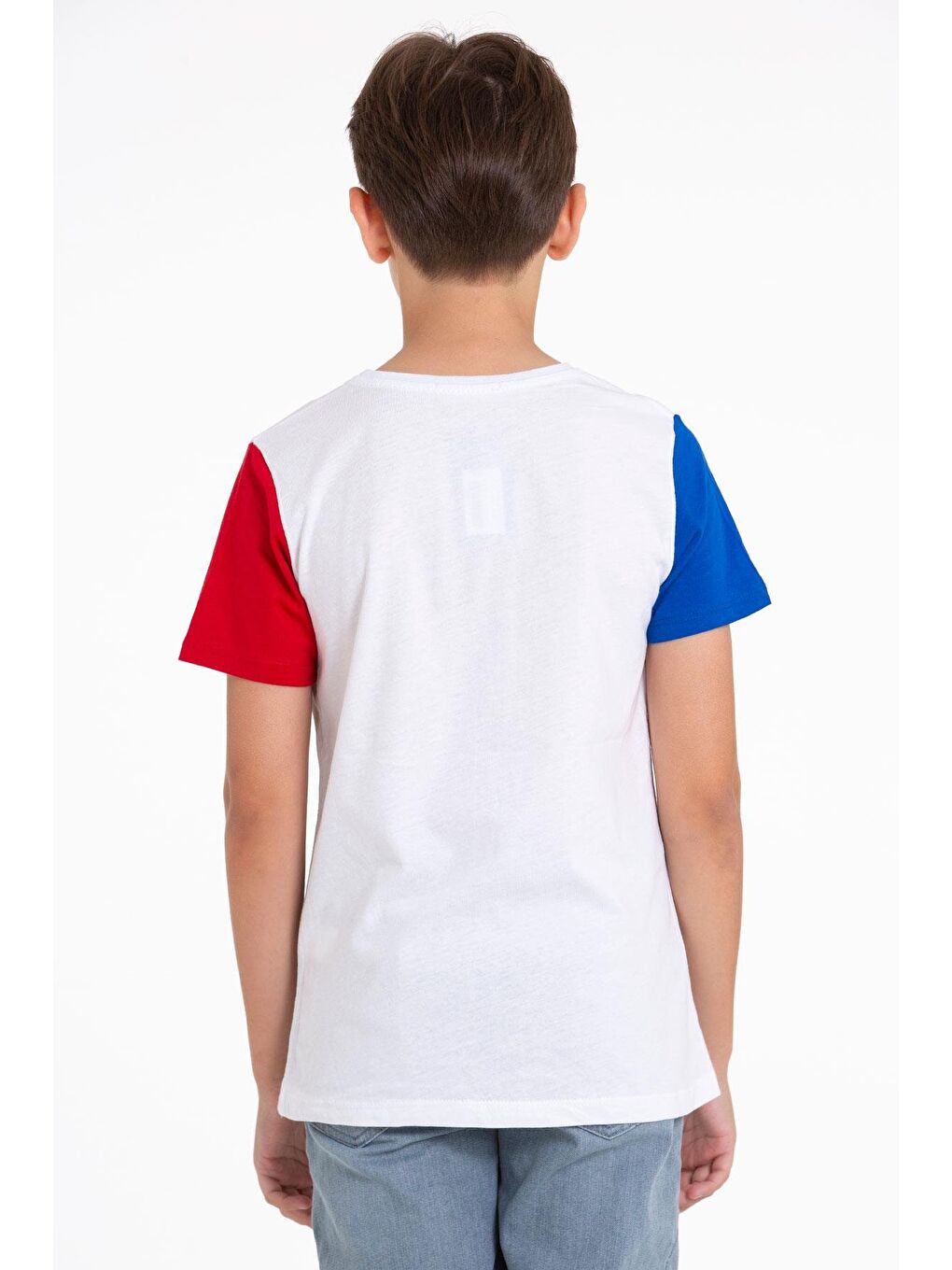 Kısa Kol Beyaz Renk Erkek Çocuk Tshirt-2