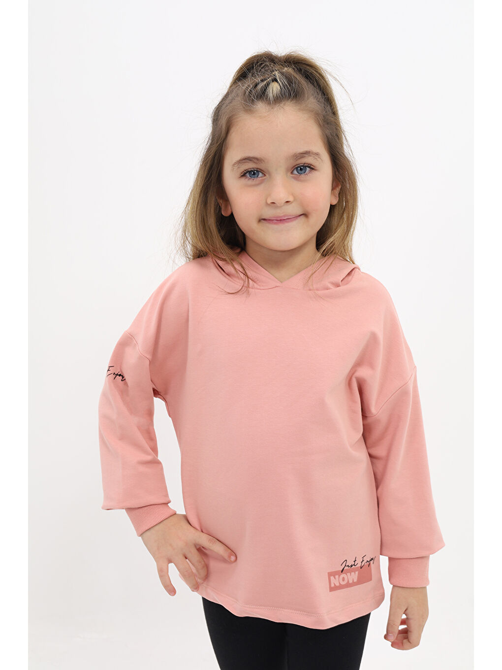 Mercan Kız Çocuk Baskılı Sweatshirt-4