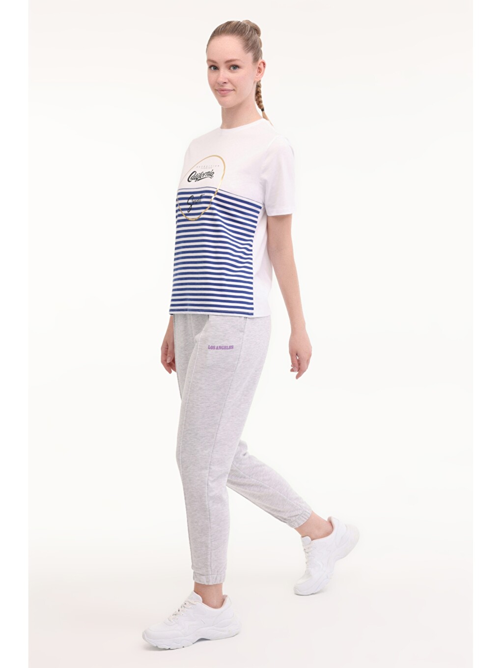 Wl Betıa 11bt263 5fx Mavi Kadın Kısa Kol T-shirt-1