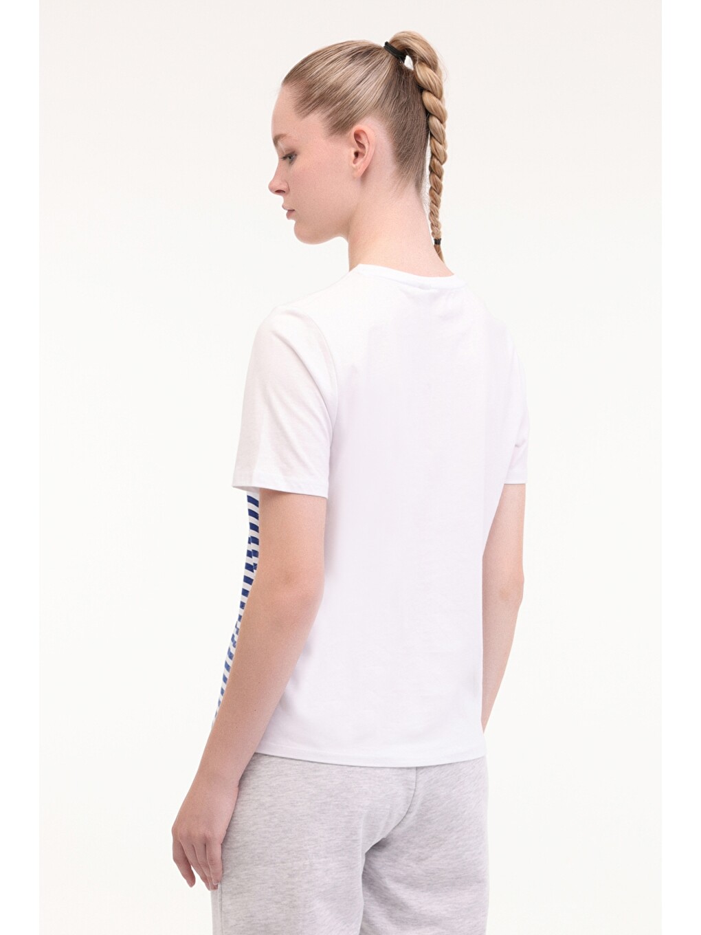 Wl Betıa 11bt263 5fx Mavi Kadın Kısa Kol T-shirt-2