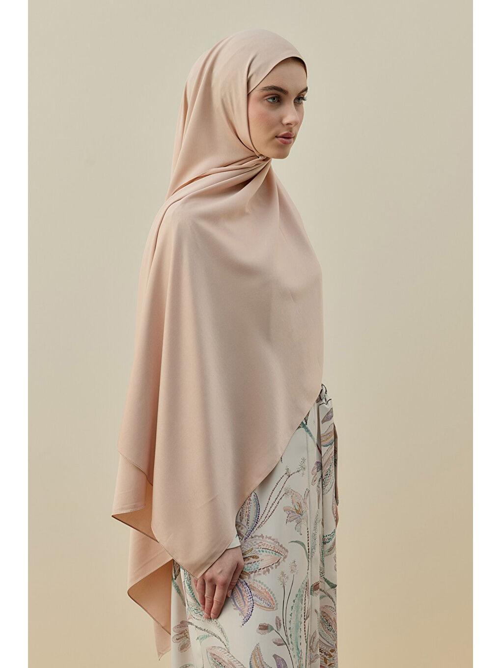 Pembe Vintage Kadın Şal 2616 Somon-2