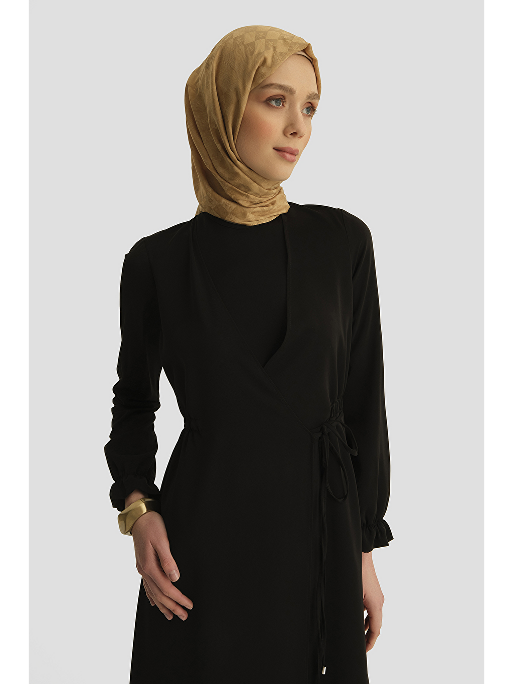 Anvelop Elbise Siyah-3