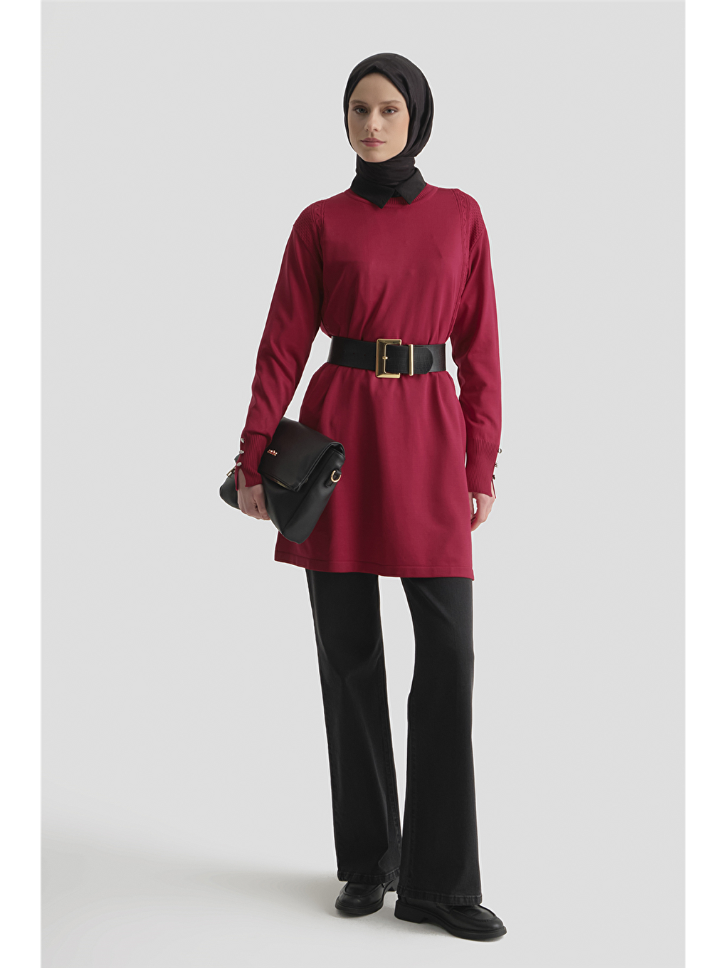 Triko Tunik 25Kd5005 Kırmızı