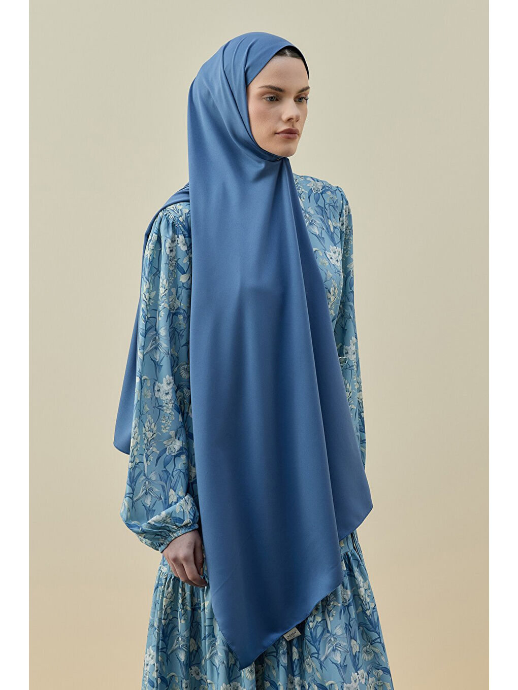 Vintage Kadın Şal 2616 İndigo-1