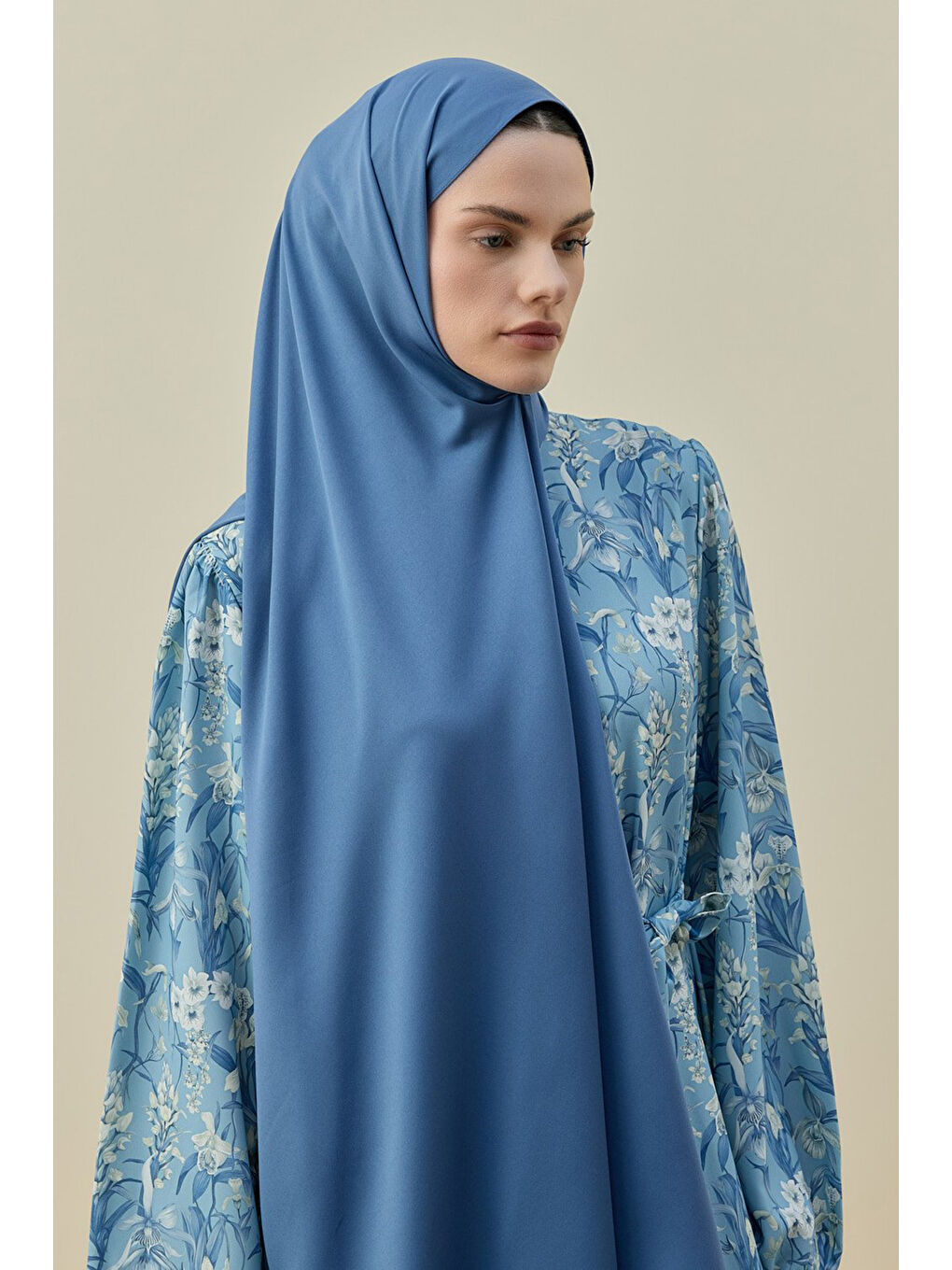 Vintage Kadın Şal 2616 İndigo-3