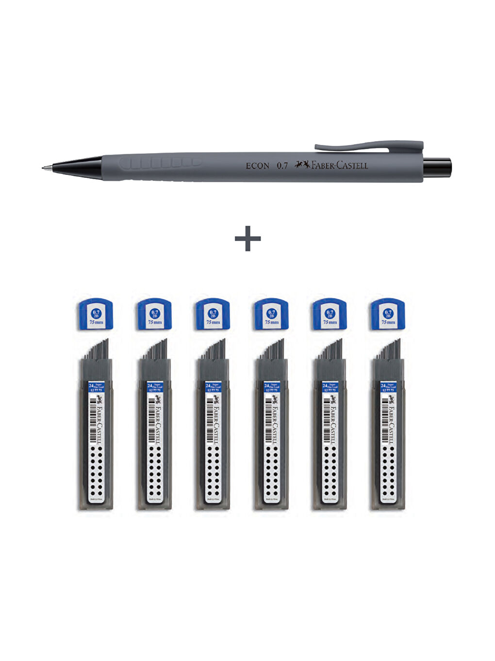 Econ Versatil,Urban 0.7 Uç& 6'lı Super Fine Min 2B 0.7 Uç, 7'li Yazım Seti