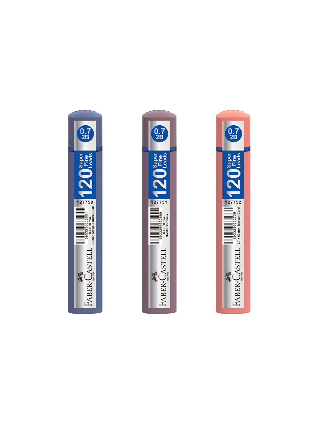 Grip 134/47 Versatil Siyah 0.7& 3'lüGrip Min 0.7-Duman Mavisi,Bordo,Mercan120'li Min,4'lü Yazım Seti-2