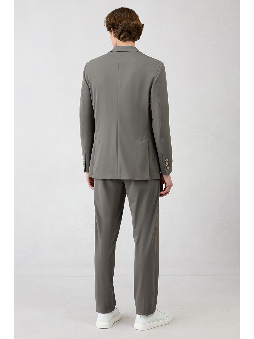 Gri Techno-Line 6 Drop Regular Fit Standart Kesim Beli Lastikli Esnek Çantalı Takım Elbise-6