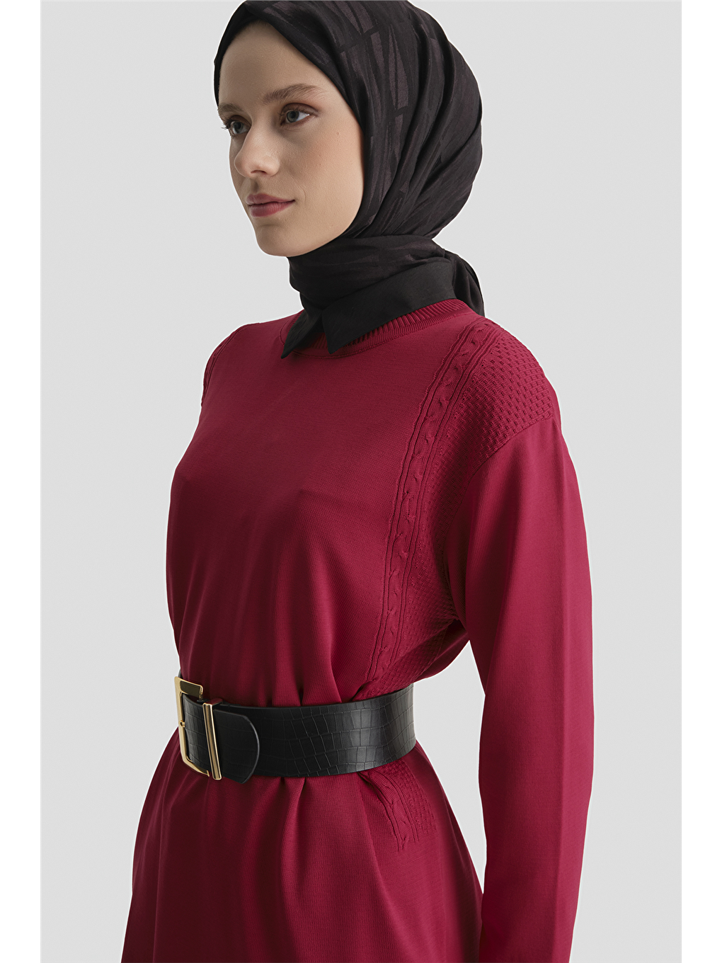 Triko Tunik 25Kd5005 Kırmızı-2