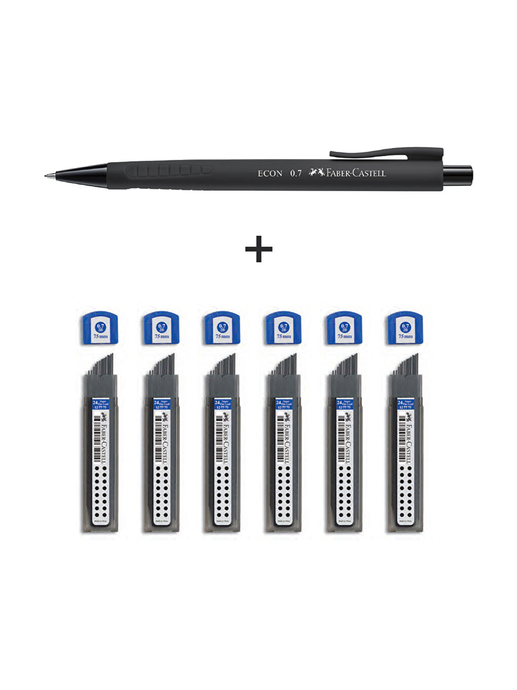 Econ Versatil,Urban 0.7 Uç& 6'lı Super Fine Min 2B 0.7 Uç, 7'li Yazım Seti-1