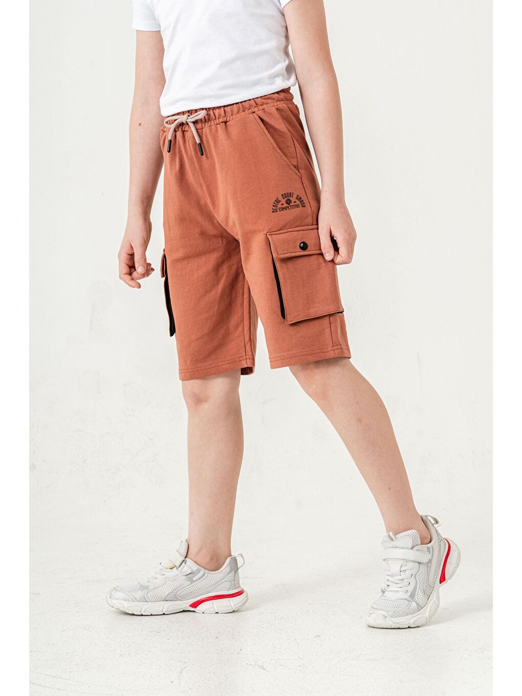 Kahverengi Centre Court Smash Competitive Erkek Çocuk Şort-3