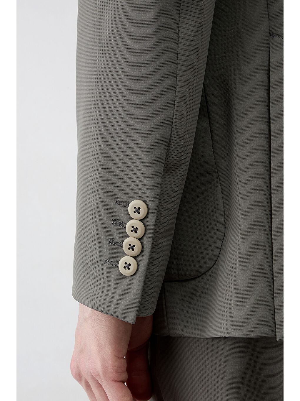 Gri Techno-Line 6 Drop Regular Fit Standart Kesim Beli Lastikli Esnek Çantalı Takım Elbise-8