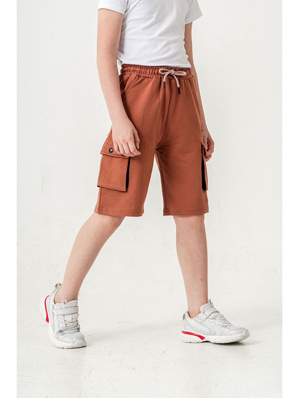 Kahverengi Centre Court Smash Competitive Erkek Çocuk Şort-4