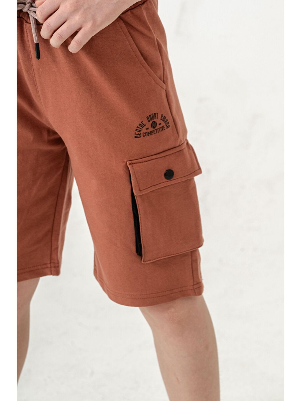 Kahverengi Centre Court Smash Competitive Erkek Çocuk Şort-5